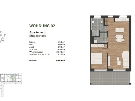 Wohnen am Urwald - 17 moderne Eigentumswohnungen in Neuenburg - Wohnung 2