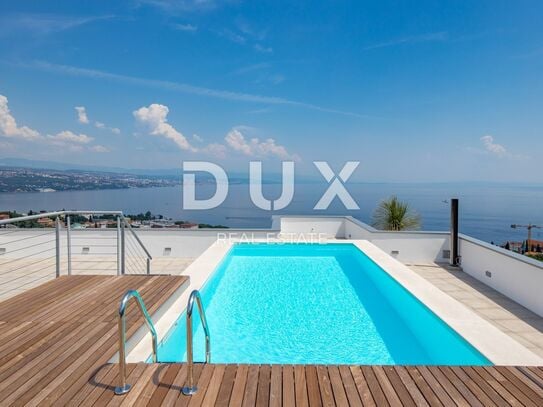 OPATIJA, ZENTRUM - Penthouse in einem neuen Gebäude mit Pool auf dem Dach oberhalb des Zentrums von Opatija, idyllische…