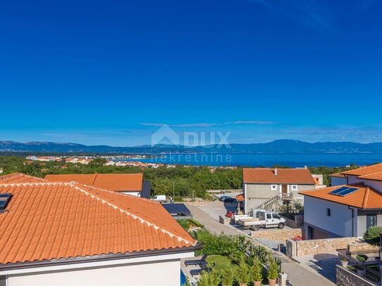 INSEL KRK, in der Nähe von Malinska - Zweistöckiges Apartment mit Panoramablick auf das Meer