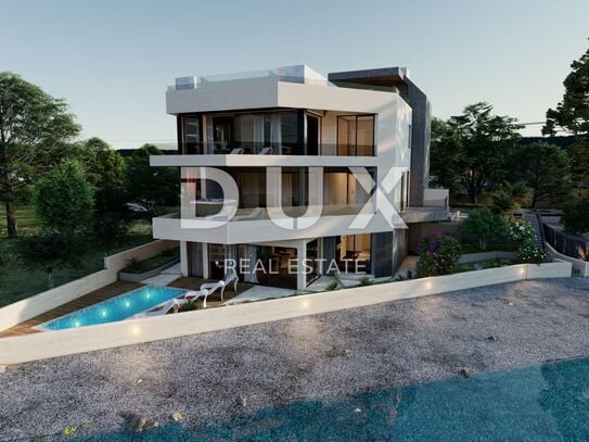 SUKOŠAN - Etage mit Pool im Erdgeschoss der Villa mit Meerblick und Garten 25,20 m2 - S1