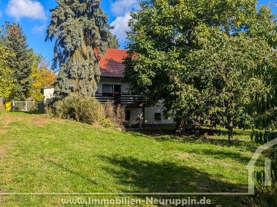 Reserviert - Großes und ruhig gelegenes Einfamilienhausgrundstück, am Rhin mitten in Rheinsberg