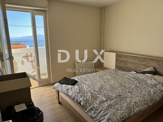 RIJEKA, TURNIĆ - südliches 1 Schlafzimmer + Wohnzimmer mit zwei Loggien und Panoramablick auf das Meer