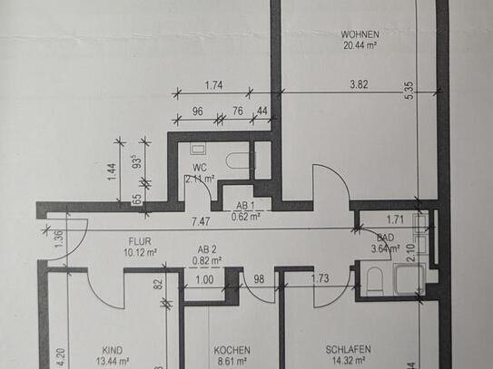 Möblierte 3-Zimmer-Wohnung mit Balkon in Trudering