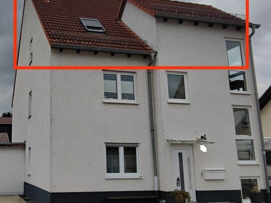 2,5-Zimmer-DG-Wohnung mit Balkon und Einbauküche in Mutterstadt