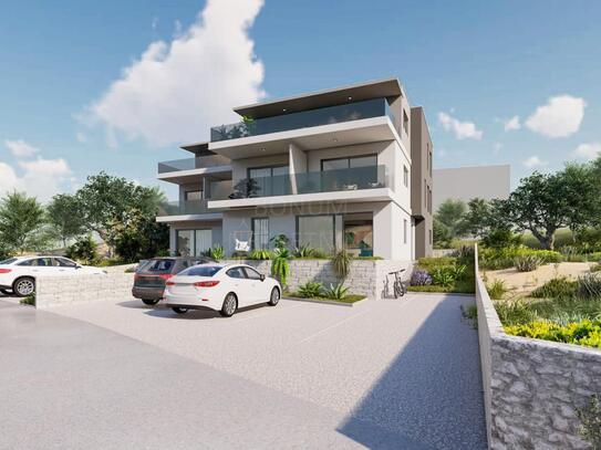 Erste Reihe zum Meer, luxuriöses Penthouse in Brodarica bei Šibenik