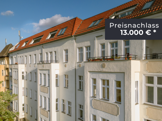 Preisnachlass sichern auf bezugsfrei: Sanierte 1-Zimmerwohnung mit Balkon in Berlin-Wedding