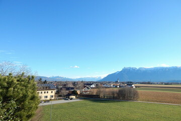 Blick vom Balkon Untersberg