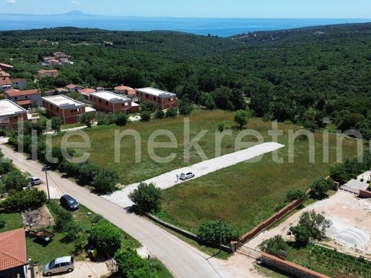 ISTRIEN, PERUŠKI - Attraktives Baugrundstück mit Meerblick