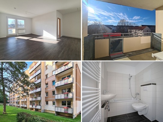 500 € geschenkt*: moderne Balkonwohnung mit offener Küche & Fahrstuhl, Stellplatz mgl.