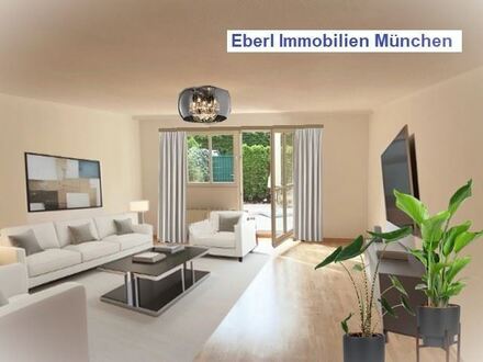 Entspanntes Lebensgefühl mit Privatgarten in Bogenhausen.
