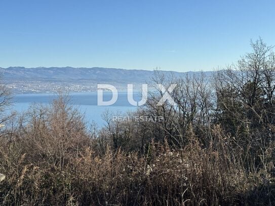 OPATIJA, LOVRAN – Baugrundstück 1745 m2 mit herrlichem Blick auf das Meer