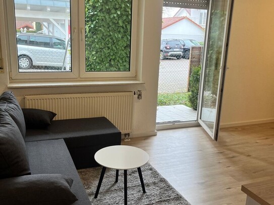 Gemütliche 1,5-Zimmer-Wohnung möbliert mit Terrasse und Garten in Bad Rappenau-Fürfeld