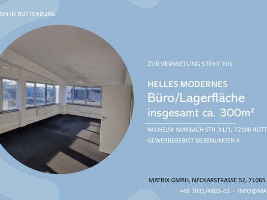 Helle moderne Büroflächen (Lager) insgesamt ca. 300 m²