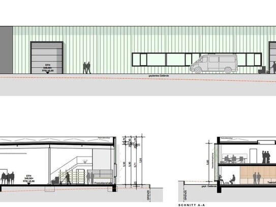 Büro und Produktionsflächen in modernem Architektur Neubau - Provisionsfrei ohne Makler