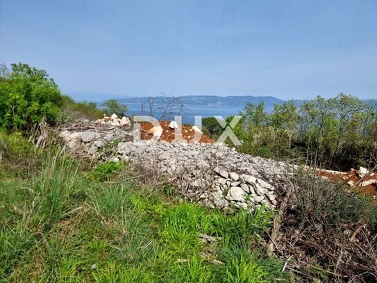 ISTRIEN, RABAC - Grundstück mit offenem Meerblick und Baugenehmigung