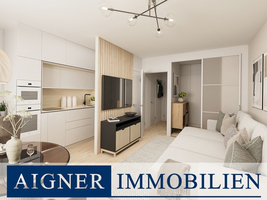 AIGNER - Ideal geschnittenes Apartment in zweiter Wohnreihe - ruhig gelegen mit Süd-West Ausrichtung