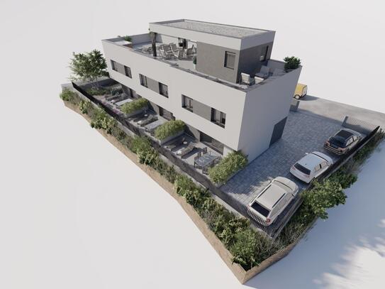 Zweistöckige Wohnung mit Garten und Dachterrasse in ruhiger Lage, Vodice