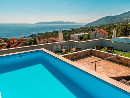 OPATIJA, IČIĆI – 165 m² großes Penthouse mit Panoramablick auf das Meer, Pool