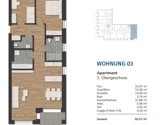 Havencity Modernes Wohnen in unmittelbarer Nähe zum Südstrand WE3