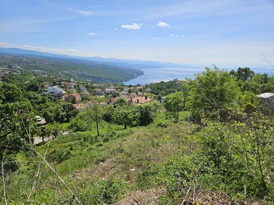 OPATIJA, MATULJI, MIHOTIĆI - Baugrundstück 2000m2 mit Meerblick + Einfamilienhaus 260m2