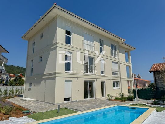 OPATIJA, IČIĆI – hübsche Ein-Zimmer-Wohnung mit Garagenplatz, Gemeinschaftspool, nahe am Meer und Opatija