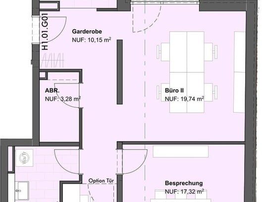 Büroräume in Bischofsheim-Neubau-