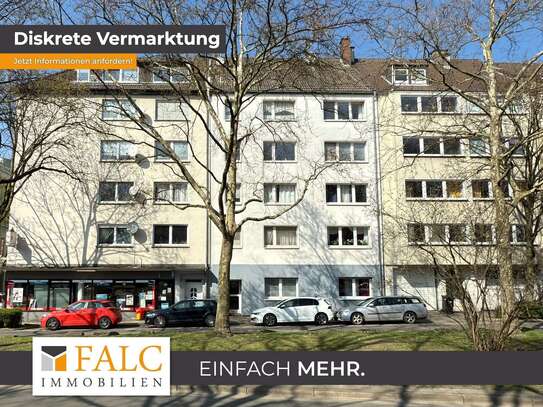 Sanierungsbedürftige 4-Zimmer-Wohnung mit guter Raumaufteilung in zentraler Lage