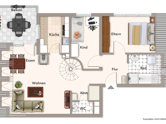 Mit Dachterrasse zum Genießen...Charmante 4-Zi.-Maisonette-ETW in Forchheim