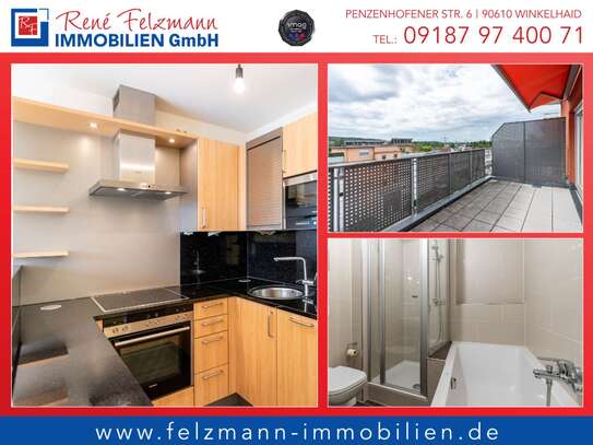 Moderne Singlewohnung mit großer Dachterrasse und S-Bahnanschluss. Besichtigung So. 22.09.