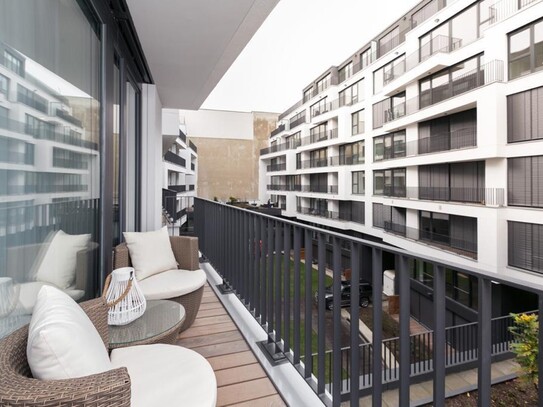 Beautiful furnished apartment/ 2400€ all ink. contract 1-2 Years- Internet, Concierge, Terrasse