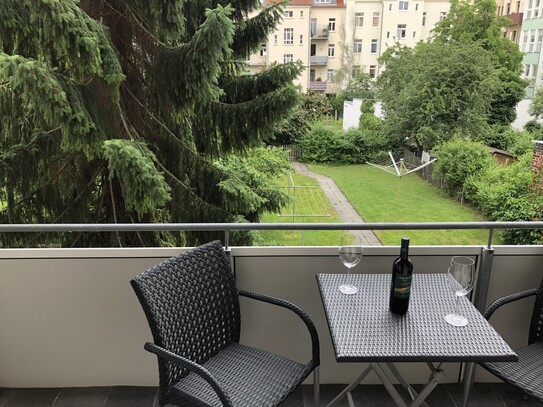 Leipzig-Stötteritz - schöne möblierte Wohnung - Balkon - WLAN