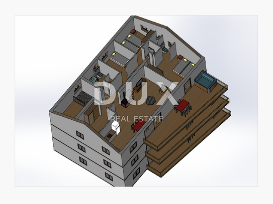 KASTAV, ZENTRUM - Baugrundstück 805m2 MIT BAUGENEHMIGUNG!!! mit Meerblick für Wohngebäude - Appartements/Appartements/F…