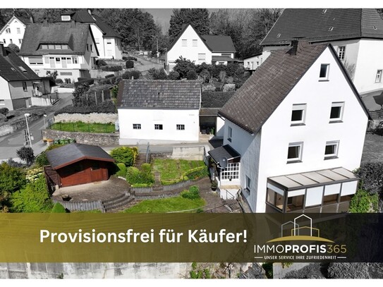 Provisionsfrei! TOP Einfamilienhaus mit Garage und Werkstattgebäude in Warsteiner Traumlage