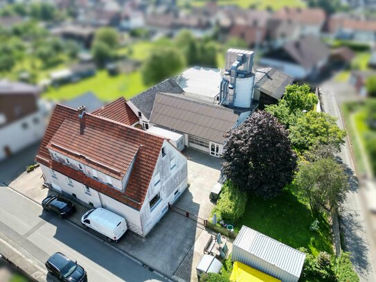 Wohnen und Gewerbe vereint, großzügiges Anwesen in Löhlbach mit Werkstatt und Lager