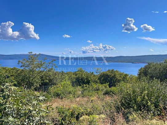 Crikvenica - Baugrundstück mit Panoramablick auf das Meer