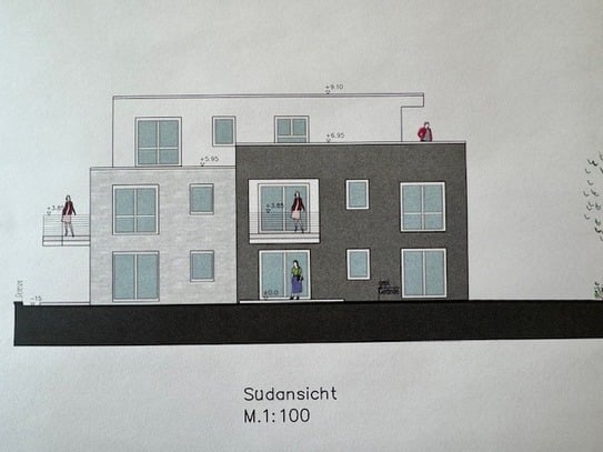 Tolle Neubau-Wohnung 1. OG 3 Zi. Balkon KFW 40 EE 33330 Gütersloh