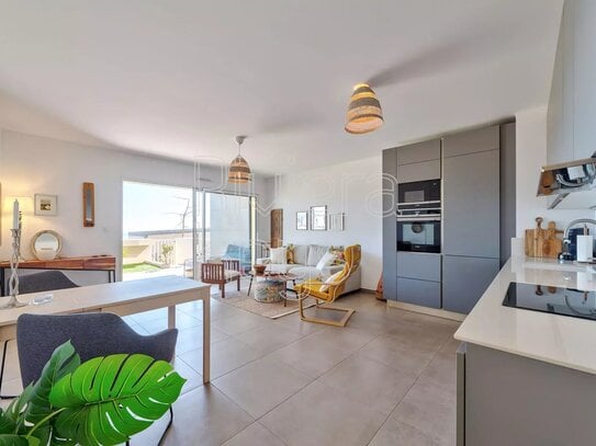 NICE FABRON: 2-beds with sea view in a recent residence with swimming pool