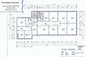 BÜROHAUS nähe HBF, 1. OG 305 m², UG 155 m² = 460 m² mit WC für D+ H, 49074 Osnabrück