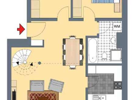 Provisionsfreie Maisonettewohnung mit TG-Stellplatz in Lindenau