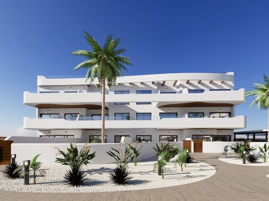 Erstklassige Wohnung mit Dachterrasse in Los Alcazares / Costa Cálida (Murcia) mit 2 Schlafzimmern, Gemeinschaftspool,…