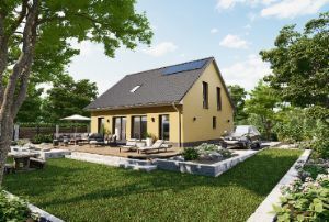 Bauvorhaben, Neubau als Fertighaus inklusive Bodenplatte