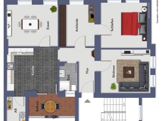 Kernsanierte 3-ZKB Wohnung in Trier Süd, 87,5 m2 mit Balkon, Erstbezug ab April 2025, Provisionsfrei