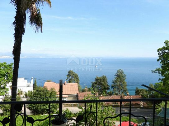 OPATIJA - schöne Wohnung DB+1S in einer Villa 50m2 mit Panoramablick auf das Meer + Garten 20m2