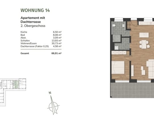 Wohnen am Urwald - 17 moderne Eigentumswohnungen in Neuenburg - Wohnung 14