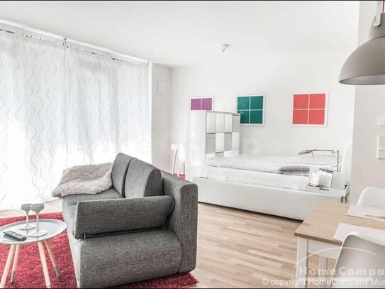 Tolles möbliertes 1-Zimmer-Apartment mit Terrasse in Schwabing