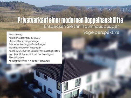 Privatverkauf einer modernen Doppelhaushälfte