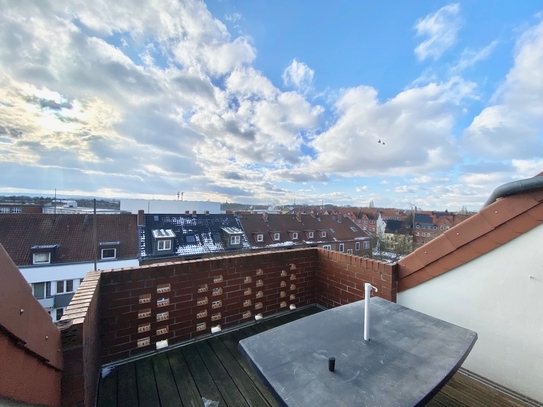 Einmalige Maisonette-Wohnung mit traumhafter Aussicht, zentral in Hannover-Nord