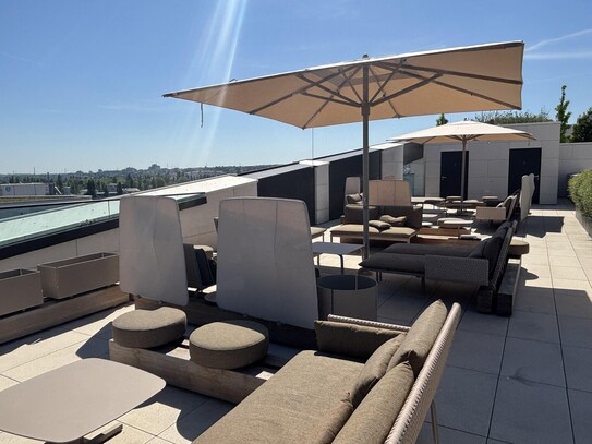 Frankfurts schönste Dachterrasse mit exklusiver 2-Zimmer-Wohnung mit luxuriöser…