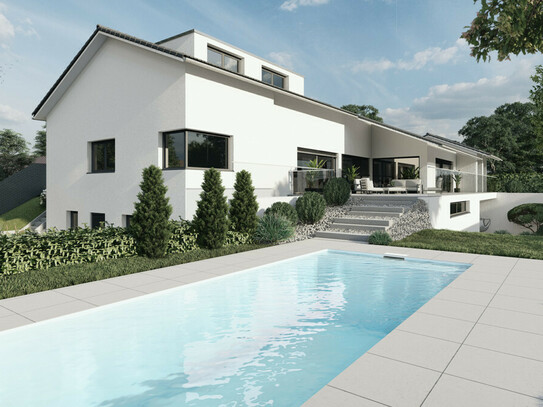 Traumvilla mit großem Garten und Pool in idyllischer Lage in Lonsee.