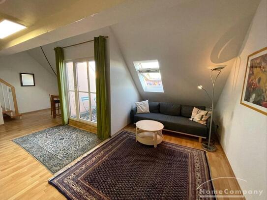 Möbliert/Furnished Maisonette-Apartment mit Dachterrasse in Dresden-Seidnitz!